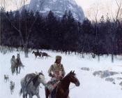 Obsidian Mountain in The Yellowstone - 亨利·法尔尼